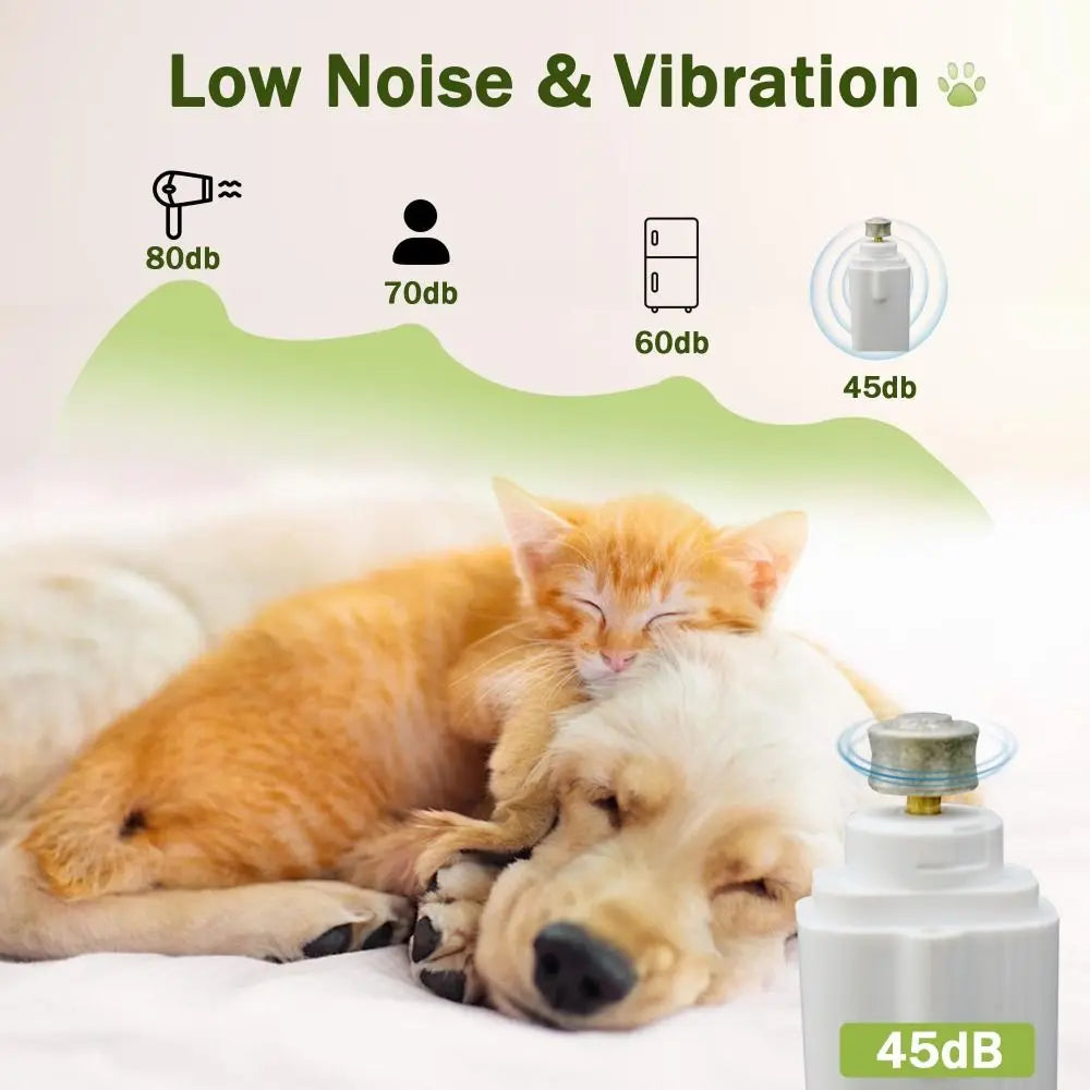 Coupe-griffes LED + Ponceuse pour chiens et Chats Avec Lumière LED- Evite Bléssures et Saignements