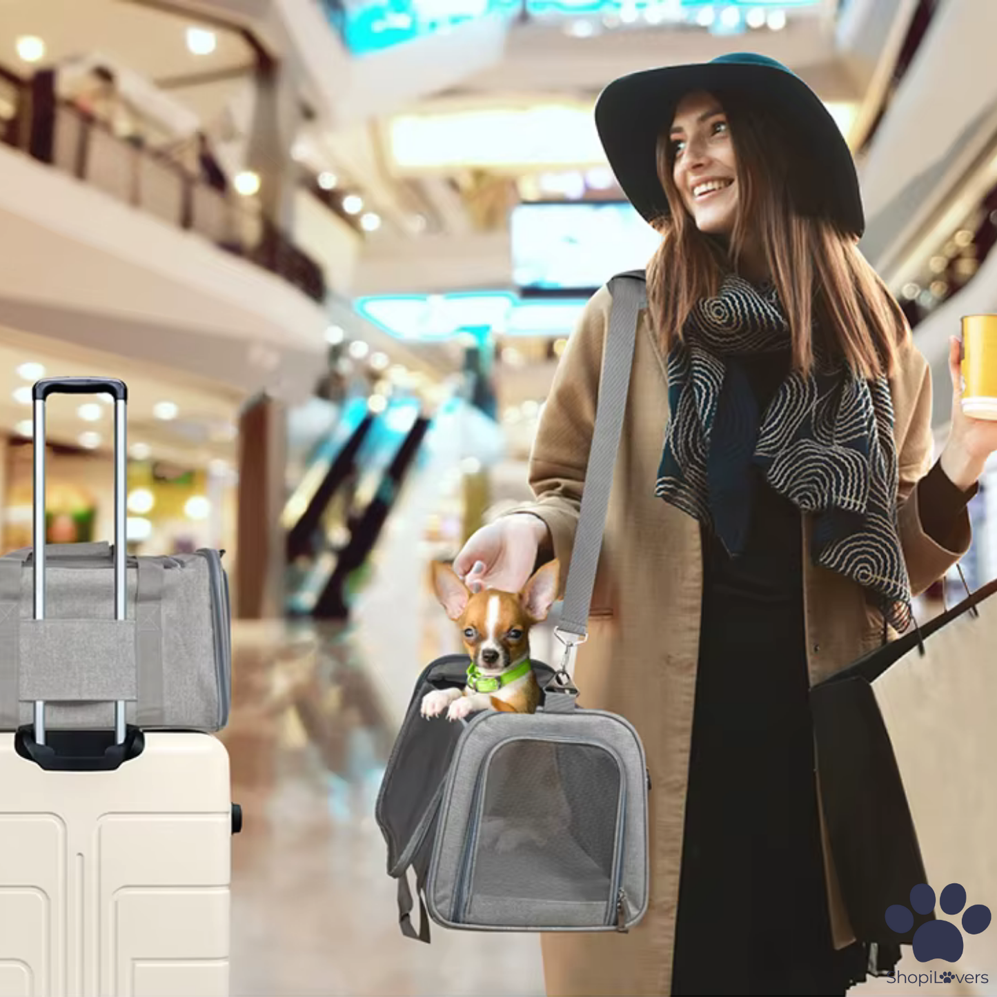 Sac de Transport Aérien pour Chien & Chat –  Robuste et Confortable