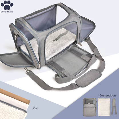 Sac de Transport Aérien pour Chien & Chat –  Robuste et Confortable