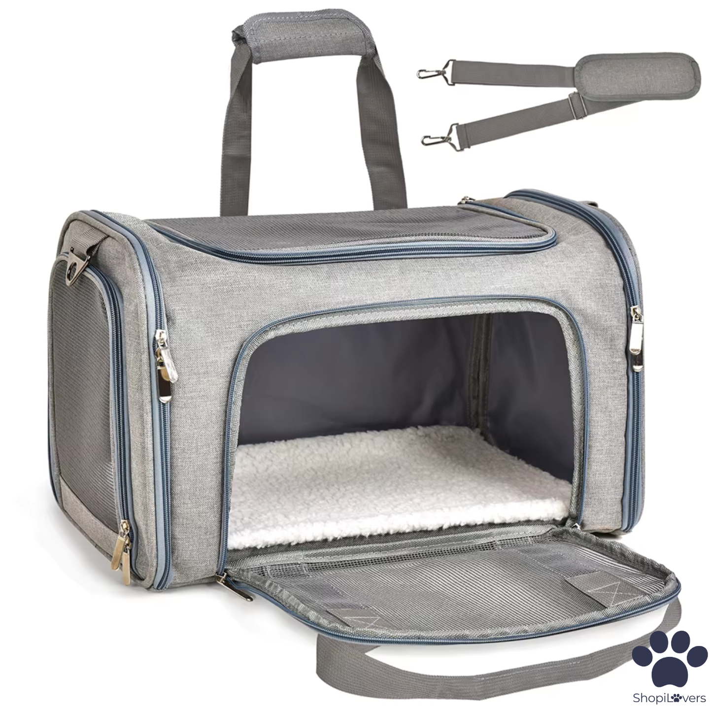 Sac de Transport Aérien pour Chien & Chat –  Robuste et Confortable