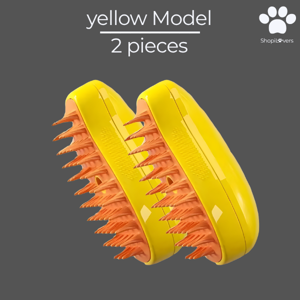 Brosse à Vapeur Pour Chats et Chiens- Avec Réservoir d'Eau et d'Huile Essentielle