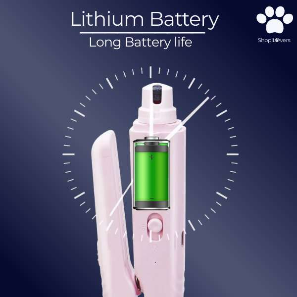 Coupe-griffes LED + Ponceuse pour Chiens et Chats Avec Lumière LED- Evite Bléssures et Saignements