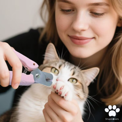 Coupe-griffes LED + Ponceuse pour Chiens et Chats Avec Lumière LED- Evite Bléssures et Saignements