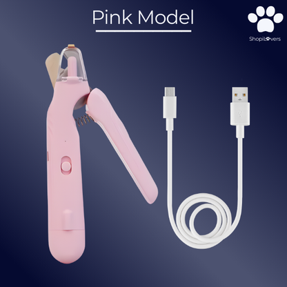 Coupe-griffes LED + Ponceuse pour Chiens et Chats Avec Lumière LED- Evite Bléssures et Saignements