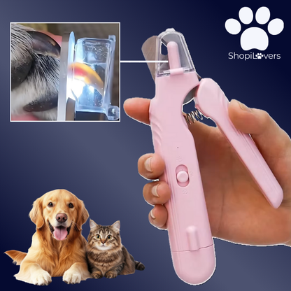 Coupe-griffes LED + Ponceuse pour Chiens et Chats Avec Lumière LED- Evite Bléssures et Saignements