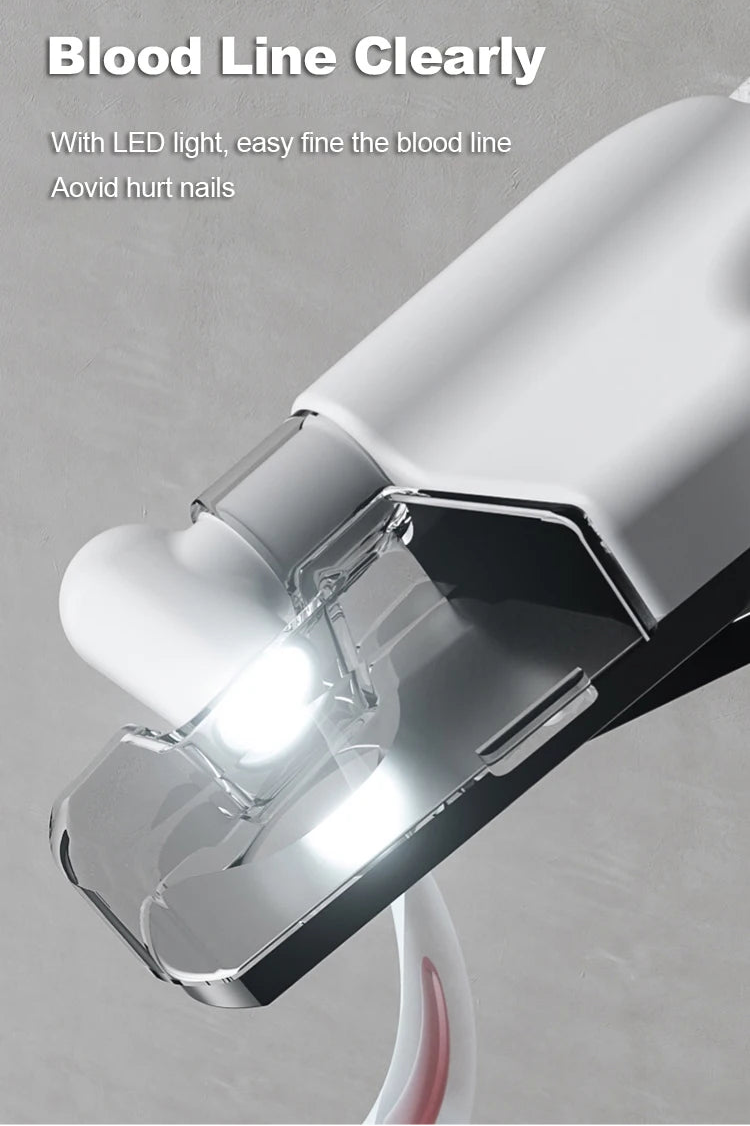 Coupe-griffes pour chiens et Chats Avec Lumière LED- Evite Bléssures et Saignements