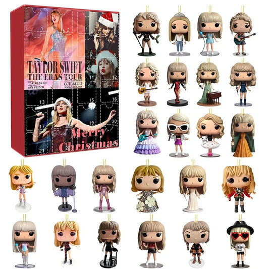 Calendrier de l'Avent Taylor 2025 avec pendentif 2D surprises ! Acrylique 2D à suspendre- Noel 2025