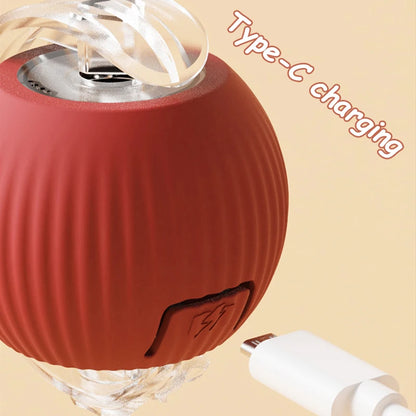 Jouet Interactif pour Chat- Balle Roulante Automatique- Rechargeable- Reproduit les Mouvements des souris !