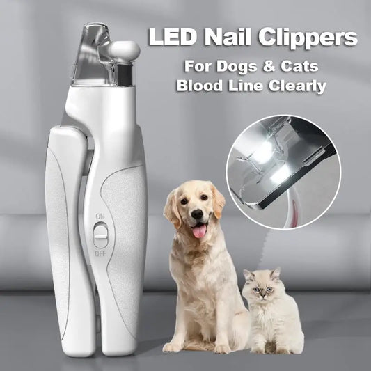 Coupe-griffes pour chiens et Chats Avec Lumière LED- Evite Bléssures et Saignements