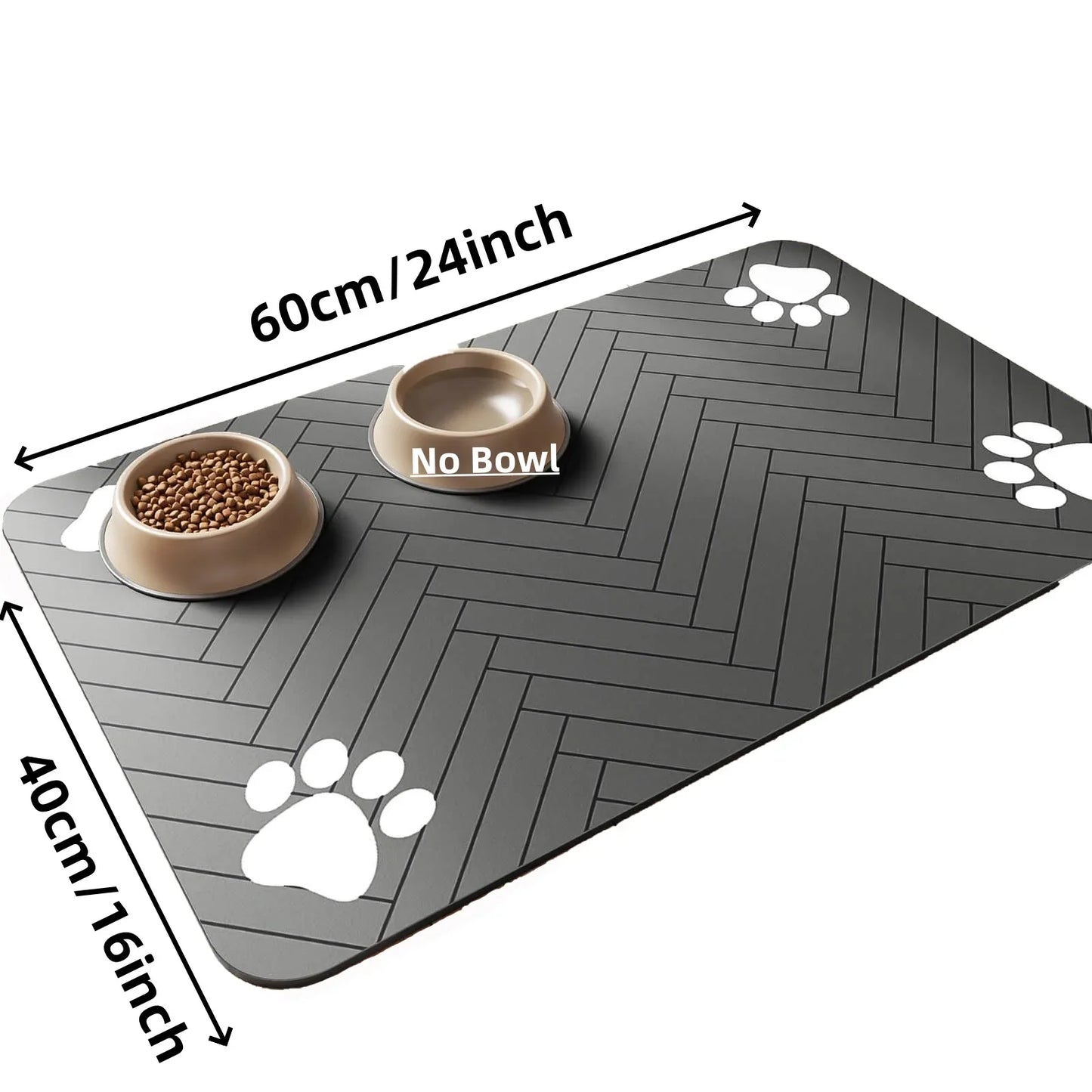 Tapis de gamelle imperméable pour Chats & Chiens – Absorbant, Antidérapant et Facile à Nettoyer 🐾