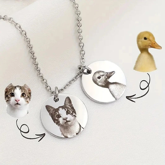 Collier Pendentif Photo Personnalisé