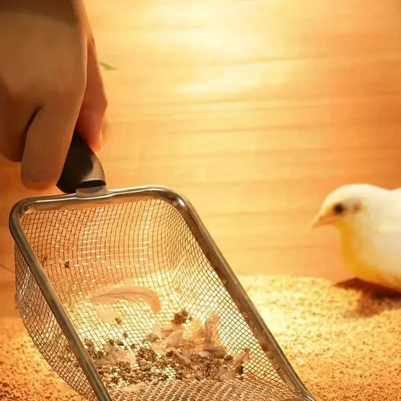 Pelle à sable en Acier Inoxydable pour Chat à Pores fins 2 x 2 (mm)