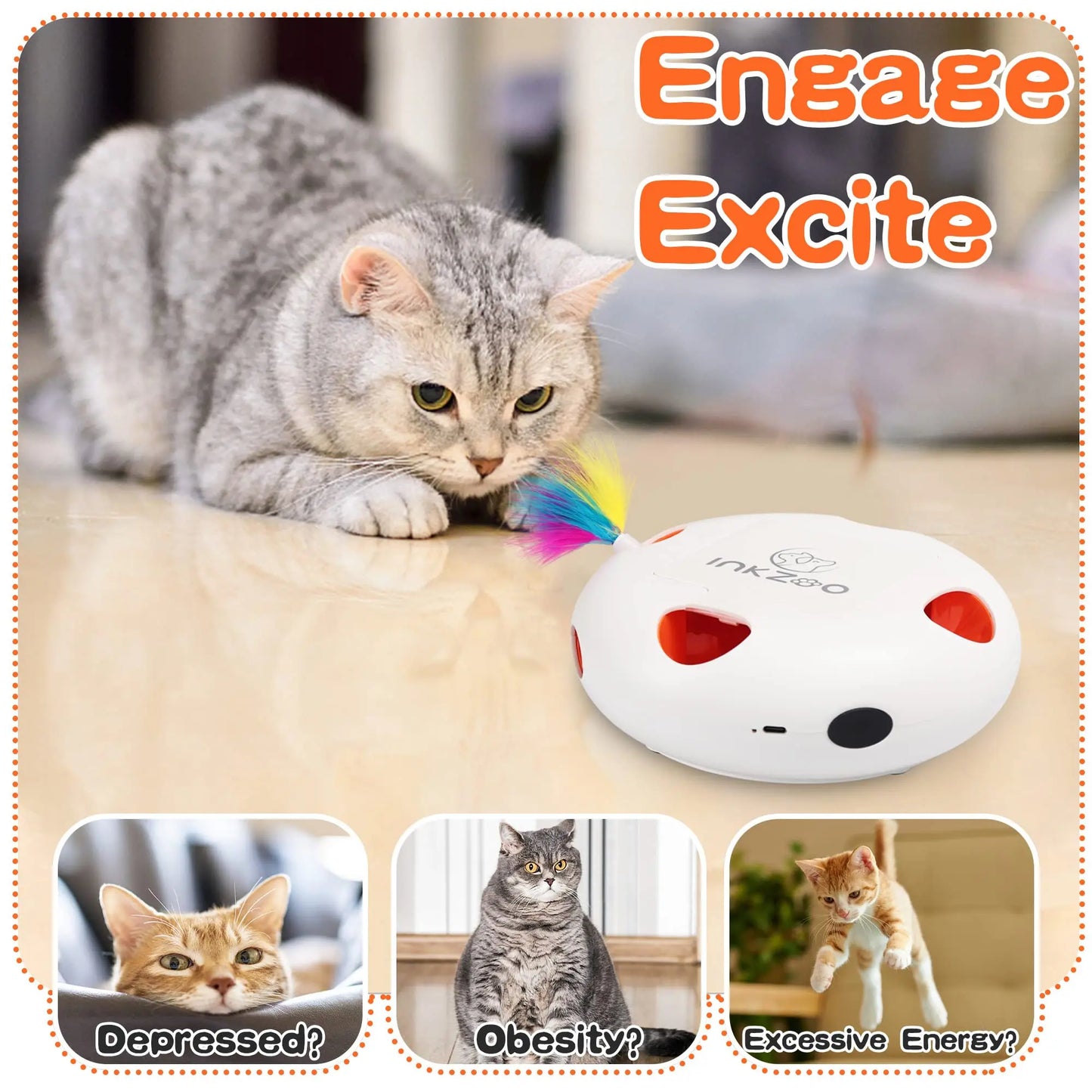 Jouet Interactif Premium  – Le Meilleur Cadeau Pour Chats