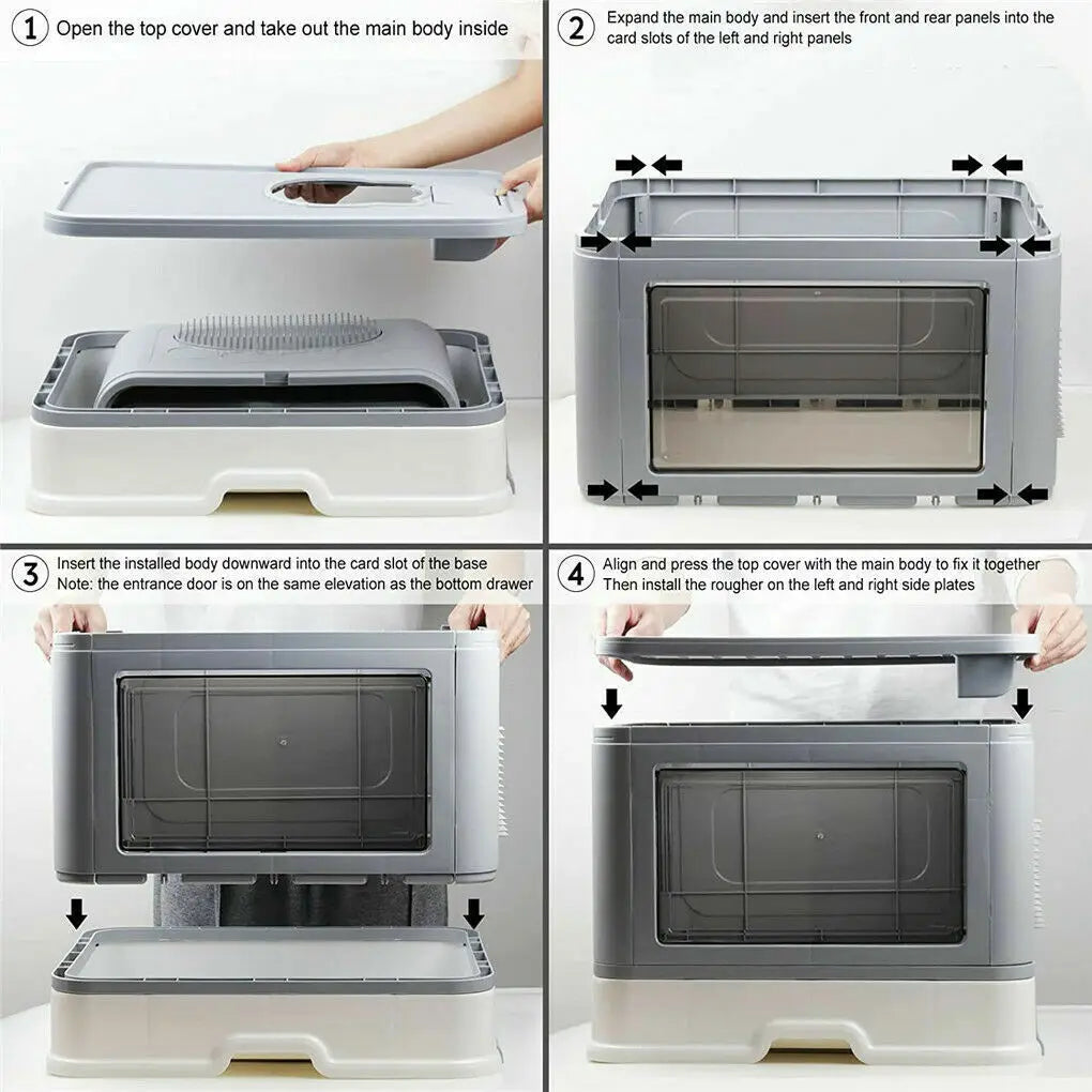 Bac à Litière Design & Hygiénique – Élégance et Propreté au Quotidien