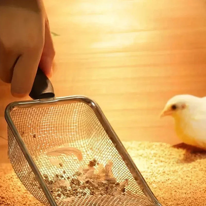 Pelle à sable en Acier Inoxydable pour Chat à Pores fins 2 x 2 (mm)