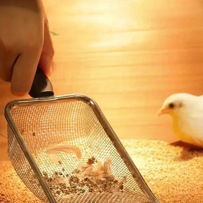 Pelle à sable en Acier Inoxydable pour Chat à Pores fins 2 x 2 (mm)