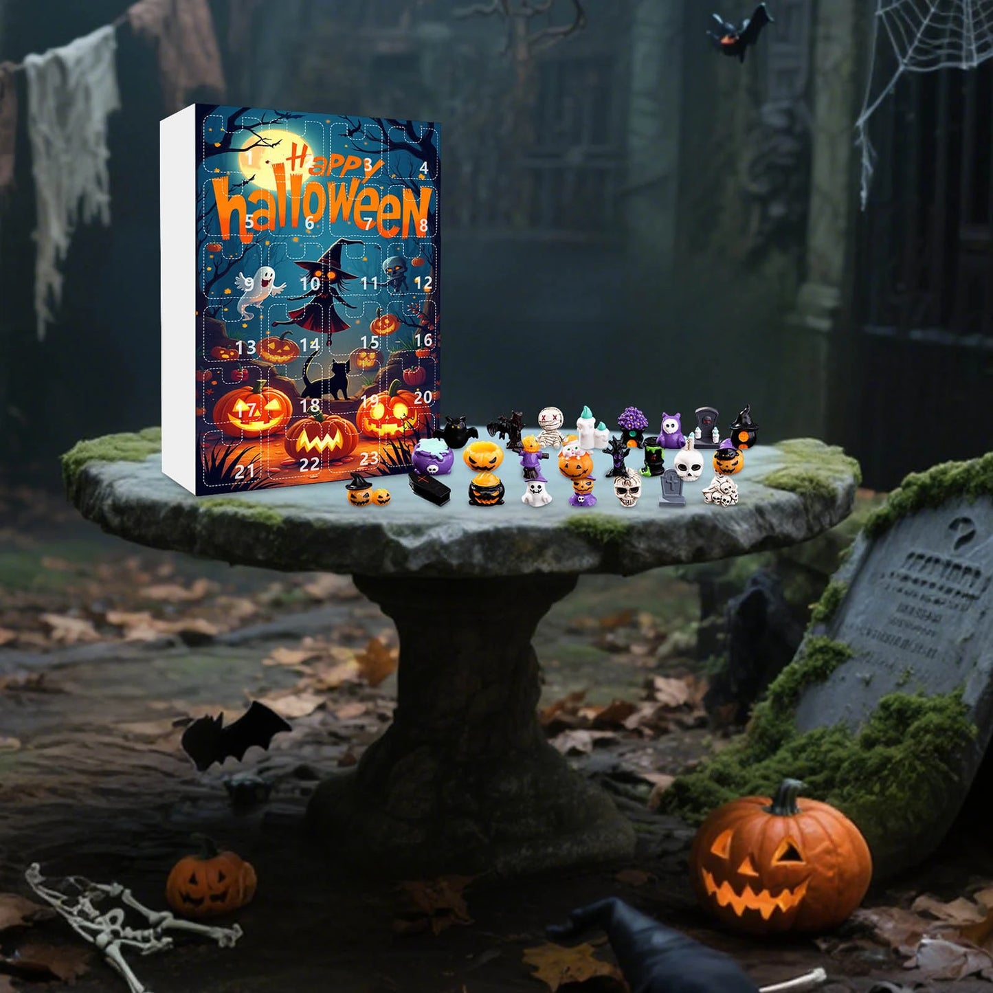 Calendrier de l'Avent Halloween 2025 avec 24 surprises d'horreur
