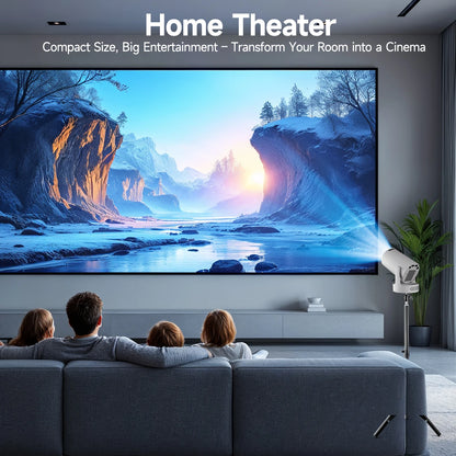 Projecteur Portable Magcubic HY300 Pro+ 4K Android 11 8000 Lumens WiFi 6 BT5.4 Cinéma Extérieur Haut-parleur HiFi 5 W Prise en charge HD 720P