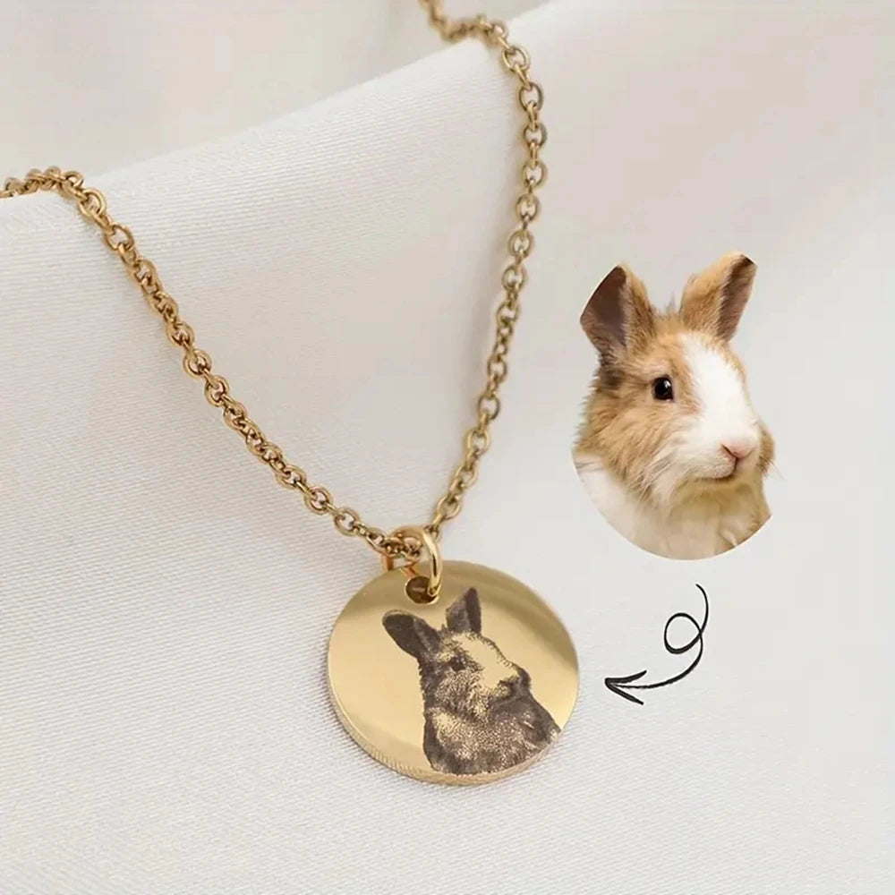 Collier Pendentif Photo Personnalisé