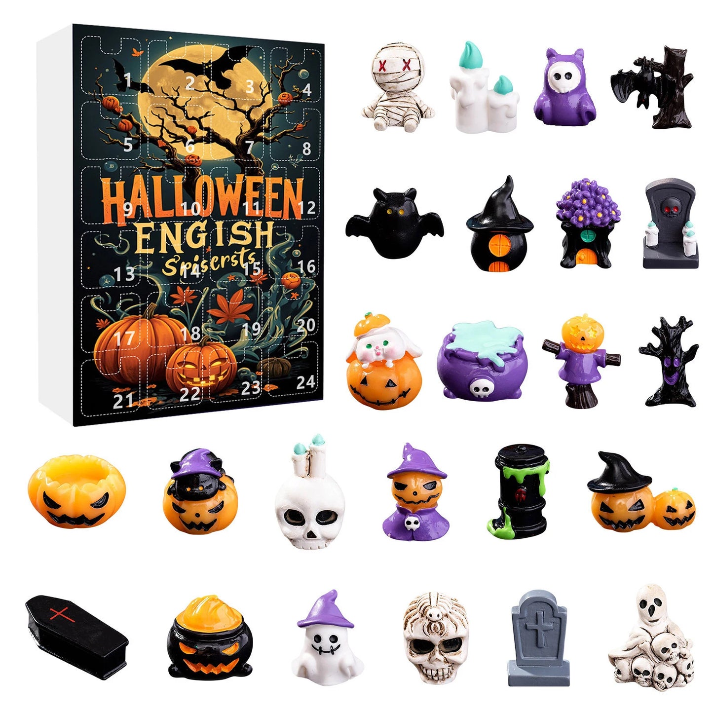 Calendrier de l'Avent Halloween 2025 avec 24 surprises d'horreur
