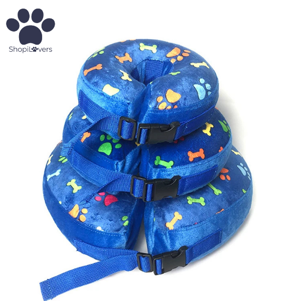 Collier Donut Gonflable Chiens- Alternative au Cône Elizabeth-Post-Opératoire Super Confort