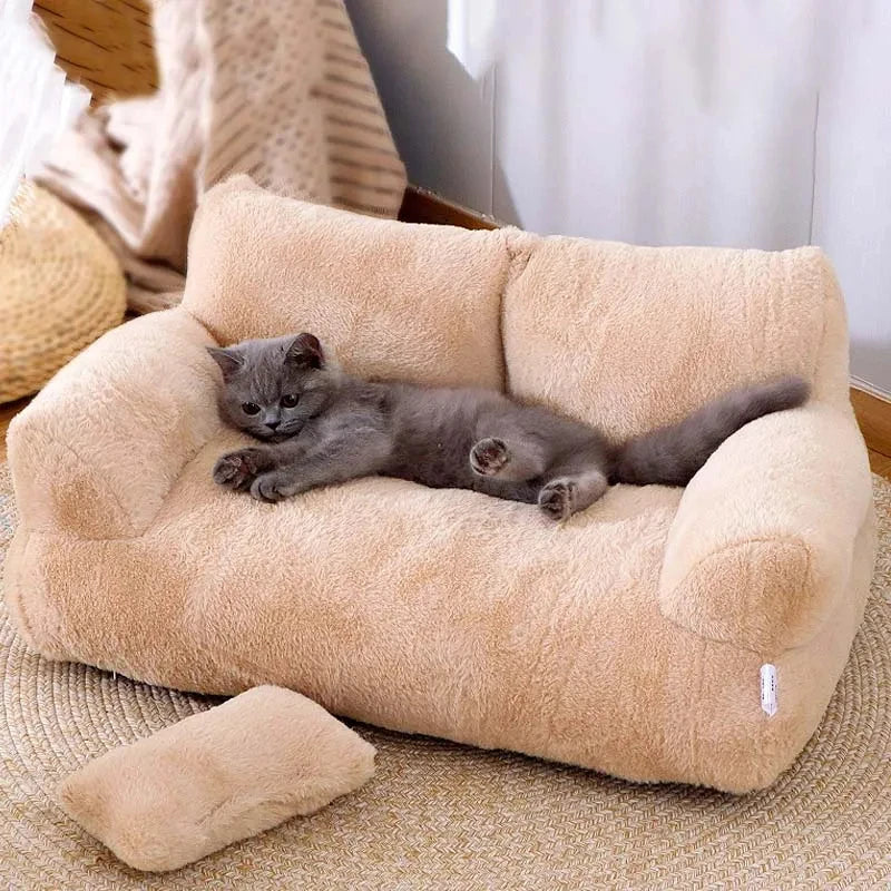 Le Mini Canapé en Peluche - Le Luxe Confortable Pour Votre Chat