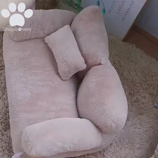 Le Mini Canapé en Peluche - Le Luxe Confortable Pour Votre Chat