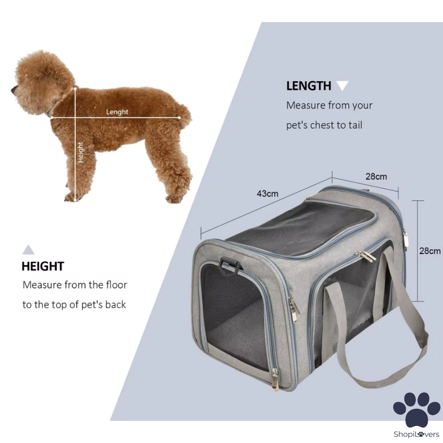 Sac de Transport Aérien pour Chien & Chat –  Robuste et Confortable