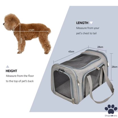 Sac de Transport Aérien pour Chien & Chat –  Robuste et Confortable